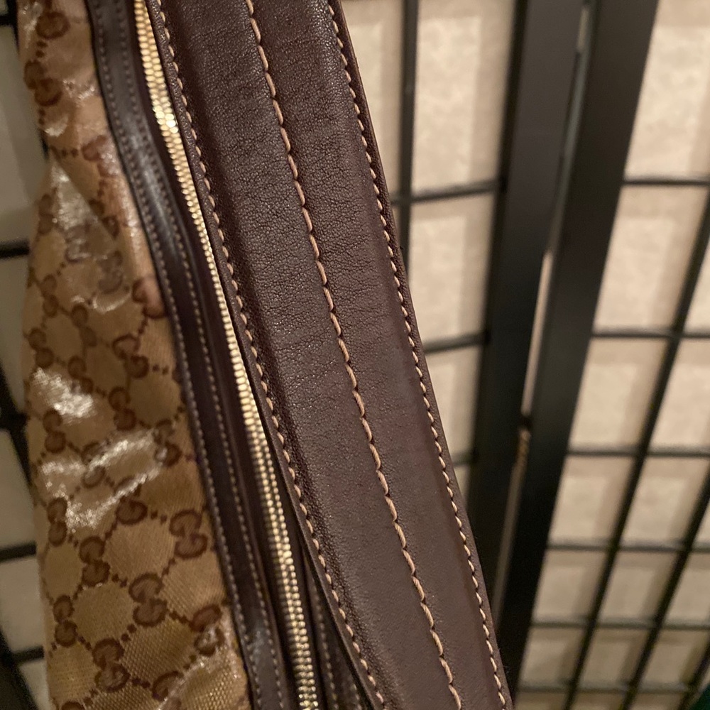 Gucci Tan GG Coated Canvas Duchessa Hobo Bag - Picture 11 of 11